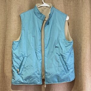 Izod Blue and Tan Reversible Vest